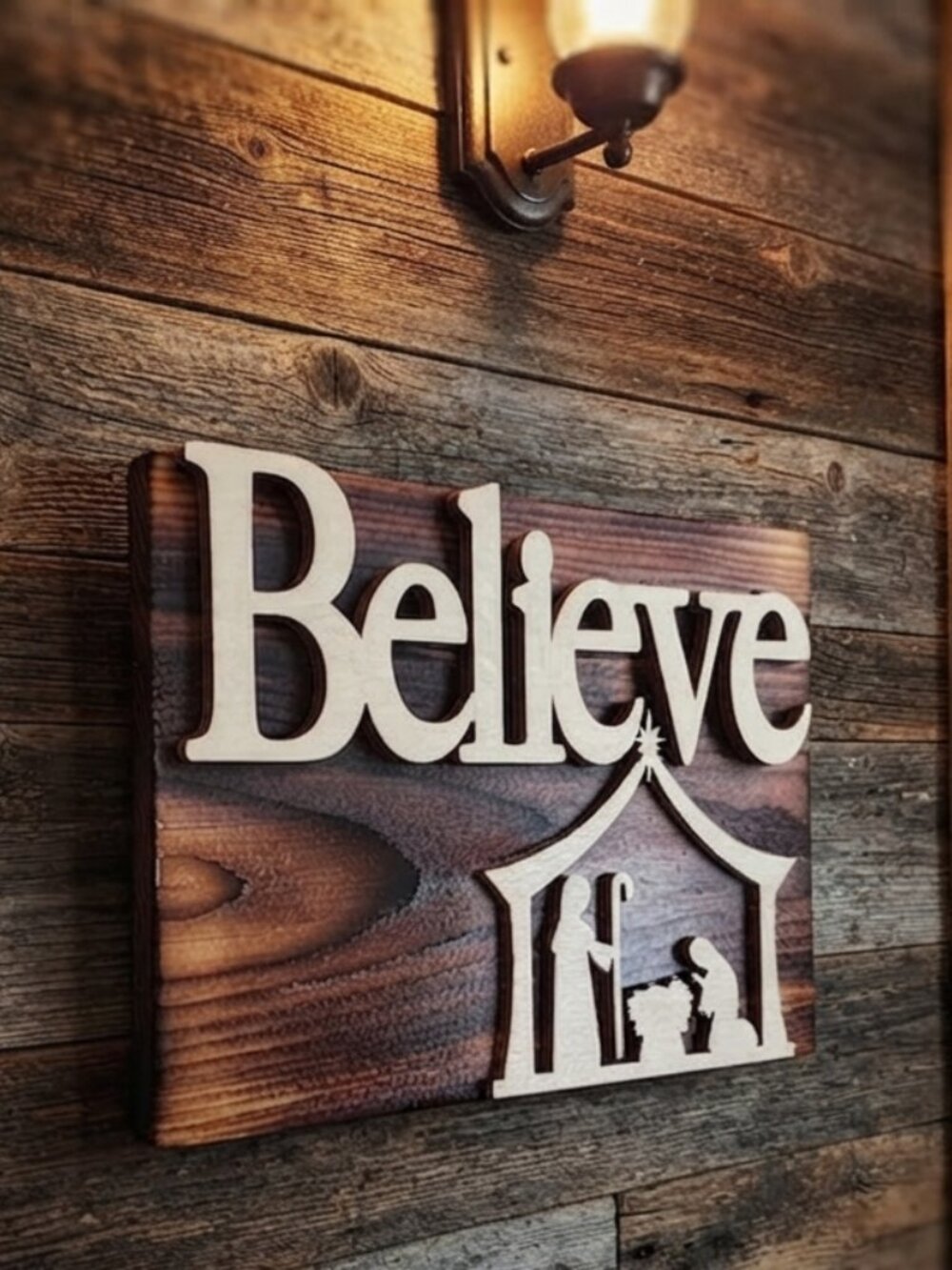 Christmas Wooden Wall Decor Sign
